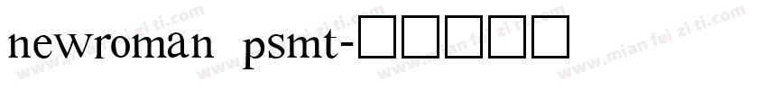 newroman psmt字体转换